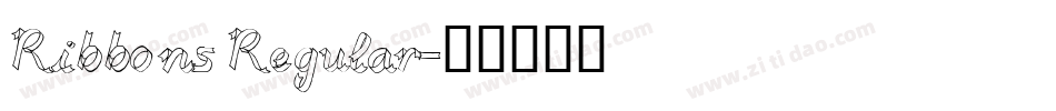Ribbons Regular字体转换